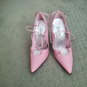 Pink Frederick's heels
